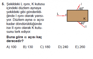 12. Sınıf Fizik Test8 Soru 5