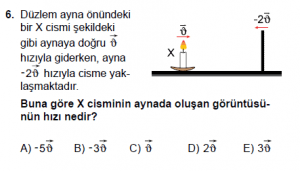 12. Sınıf Fizik Test8 Soru 6