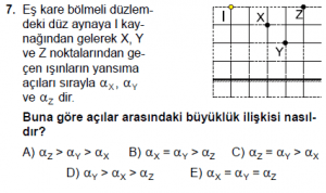 12. Sınıf Fizik Test8 Soru 7