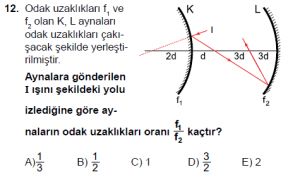 12. Sınıf Fizik Test9 Soru 12
