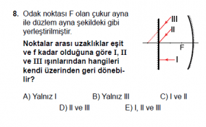 12. Sınıf Fizik Test9 Soru 8