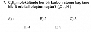 12. Sınıf Kimya Test 7 Soru 7