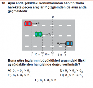 9. Sınıf Fizik Test 10 Soru 10