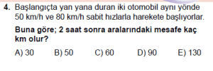 9. Sınıf Fizik Test 10 Soru 4