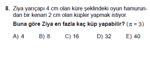 9. Sınıf Fizik Test 4 Soru 8