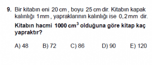 9. Sınıf Fizik Test 4 Soru 9