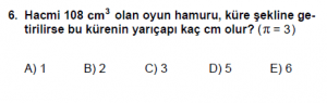 9. Sınıf Fizik Test 6 Soru 6