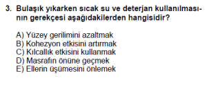 9. Sınıf Fizik Test 8 Soru 3