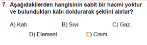 9. Sınıf Fizik Test 8 Soru 7
