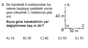 9. Sınıf Fizik Test 9 Soru 2