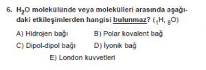 9. Sınıf Kimya Test 15 Soru 6