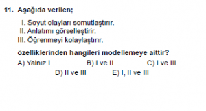 Mezun Fizik A Test 1 Soru 11