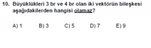 Mezun Fizik A Test 2 Soru 10