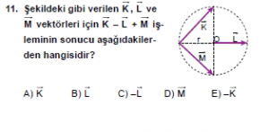 Mezun Fizik A Test 2 Soru 11