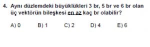 Mezun Fizik A Test 2 Soru 4