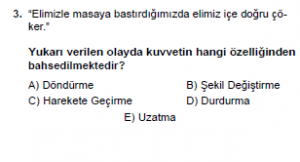 Mezun Fizik A Test 3 Soru 3