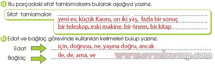 Uzay 10. Etkinlik Cevabı
