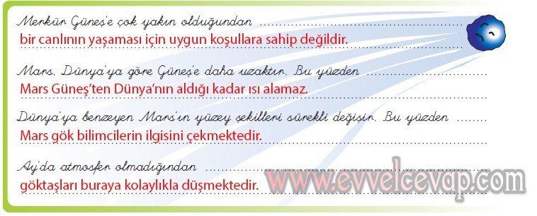 Uzay 3. Etkinlik Cevabı
