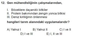 10. Sınıf Biyoloji Test 18 Soru-12