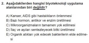 10. Sınıf Biyoloji Test 18 Soru-2