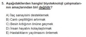 10. Sınıf Biyoloji Test 18 Soru-5