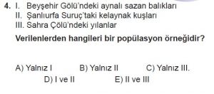 10. Sınıf Biyoloji Test 19 Soru-4