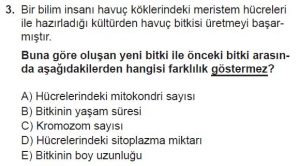 10. Sınıf Biyoloji Test 3 Soru-3