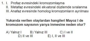 10. Sınıf Biyoloji Test 4 Soru-1