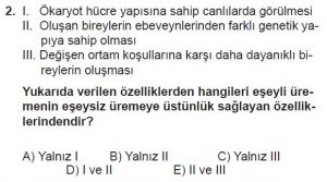 10. Sınıf Biyoloji Test 6 Soru-2