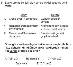 10. Sınıf Biyoloji Test 6 Soru-5