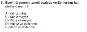 10. Sınıf Biyoloji Test 6 Soru-6