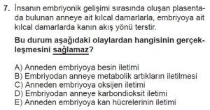 10. Sınıf Biyoloji Test 9 Soru-7