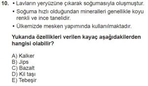 10. Sınıf Coğrafya Test 1 Soru-10