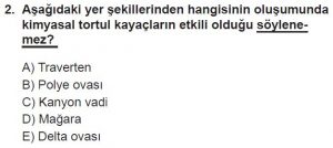 10. Sınıf Coğrafya Test 1 Soru-2