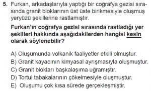 10. Sınıf Coğrafya Test 1 Soru-5