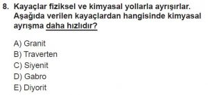 10. Sınıf Coğrafya Test 1 Soru-8