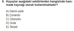 10. Sınıf Coğrafya Test 2 Soru-9