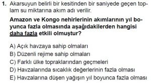 10. Sınıf Coğrafya Test 3 Soru-1