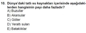 10. Sınıf Coğrafya Test 3 Soru-10