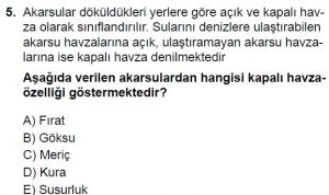 10. Sınıf Coğrafya Test 3 Soru-5