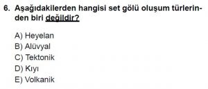 10. Sınıf Coğrafya Test 3 Soru-6