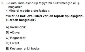 10. Sınıf Coğrafya Test 4 Soru-8
