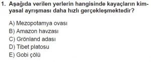 10. Sınıf Coğrafya Test 5 Soru-1