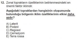 10. Sınıf Coğrafya Test 5 Soru-12