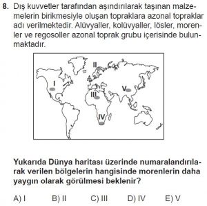 10. Sınıf Coğrafya Test 5 Soru-8
