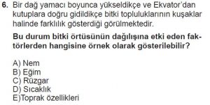 10. Sınıf Coğrafya Test 6 Soru-6