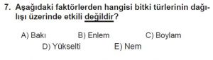10. Sınıf Coğrafya Test 6 Soru-7