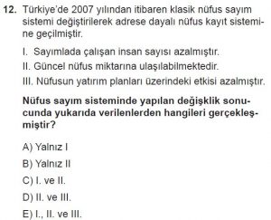 10. Sınıf Coğrafya Test 7 Soru-12