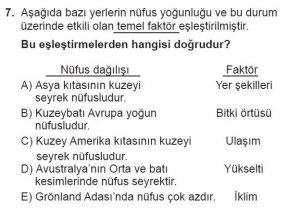 10. Sınıf Coğrafya Test 7 Soru-7