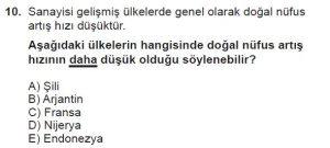 10. Sınıf Coğrafya Test 8 Soru-10